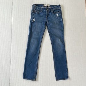 Hollister distressed jeans in medium wash